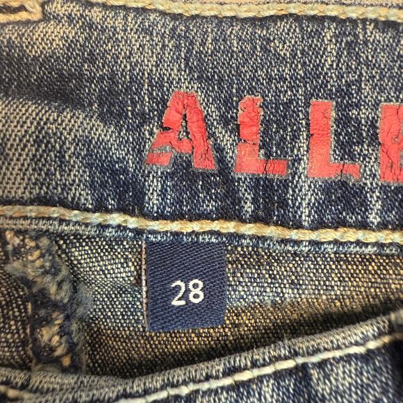 Womens Allen Schwartz Allen B Embroidered Flare Jeans Size 28 - Picture 6 of 11